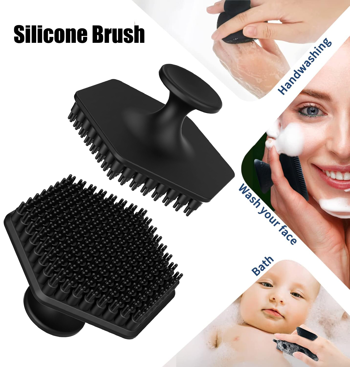 Silicone Face Scrubber Electric - Silicone Face Scrubber for Men Cleansing