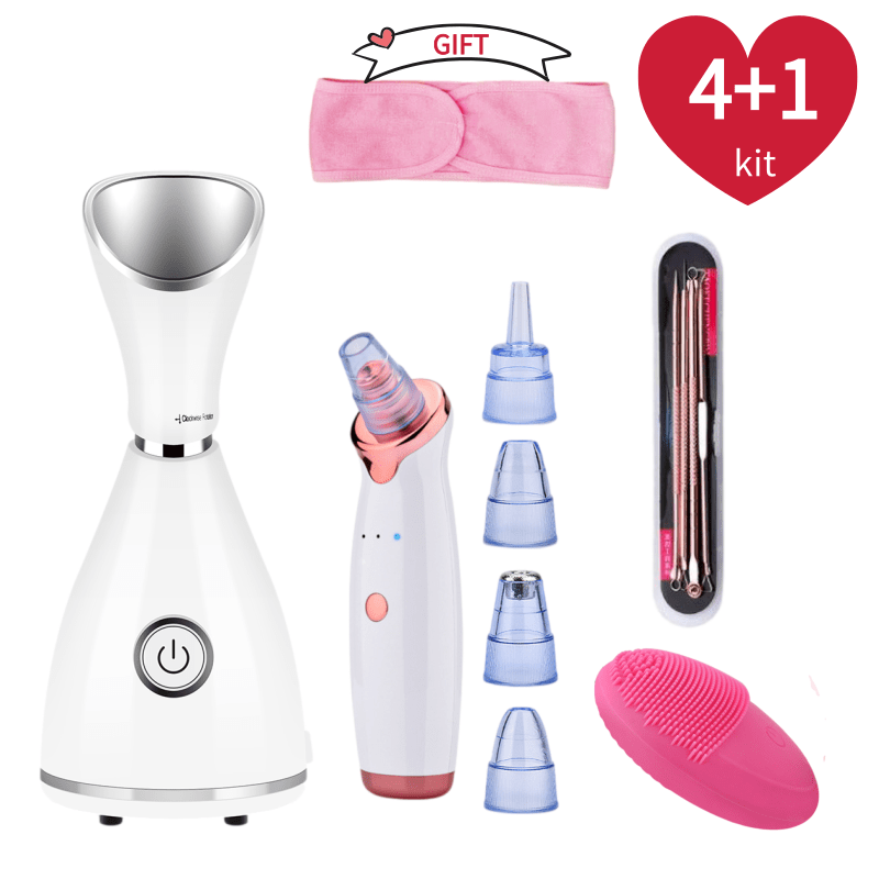 Silicone Face Scrubber Electric - Nano Mặt Ion Ống Giác Hơi