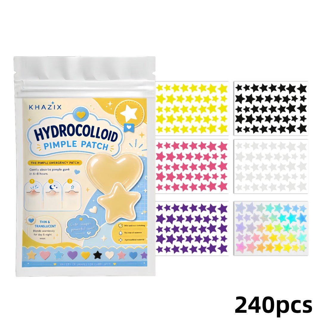 Hydrocolloid Pimple Patch - 240pcs Star Pimple Patches For Face