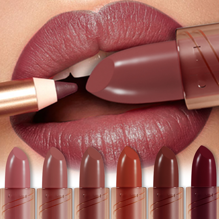 Matte Velvet Lip Tint Long Lasting - 14-Color Matte Lipstick, Non-Fading, Long-Lasting Velvet