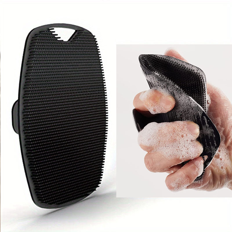 Silicone Face Scrubber Electric - Exfoliating Silicone Bath Brush Portable Shower