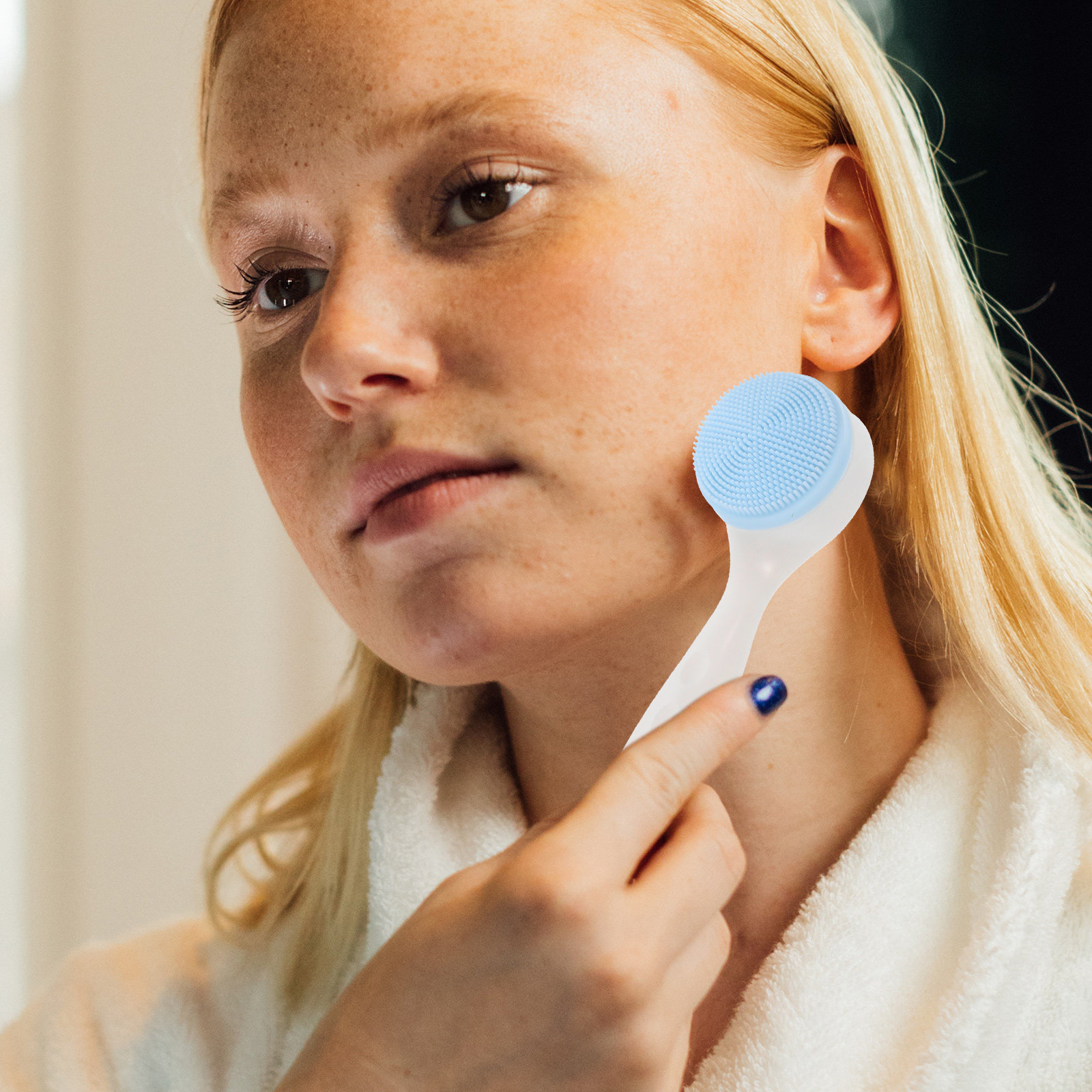 2Pcs Facial Brush Silicone Fac - đánh giá và giá Silicone Face Scrubber Electric