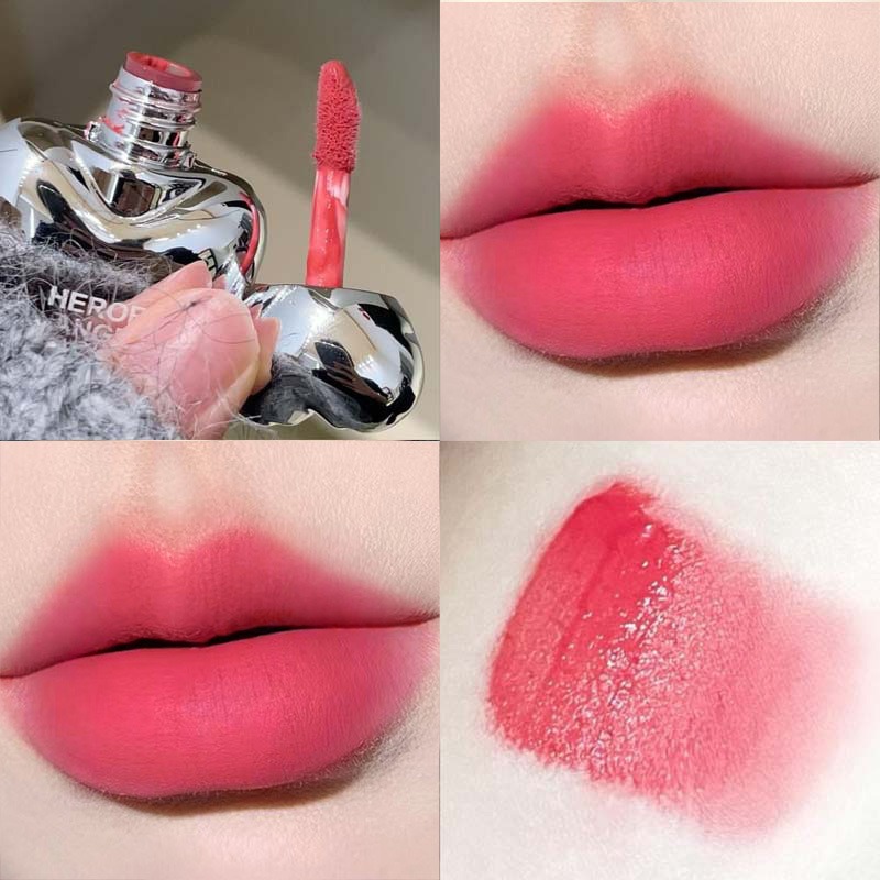 Peach Heart Silky Matte Lipsti - đánh giá và giá Matte Velvet Lip Tint Long Lasting