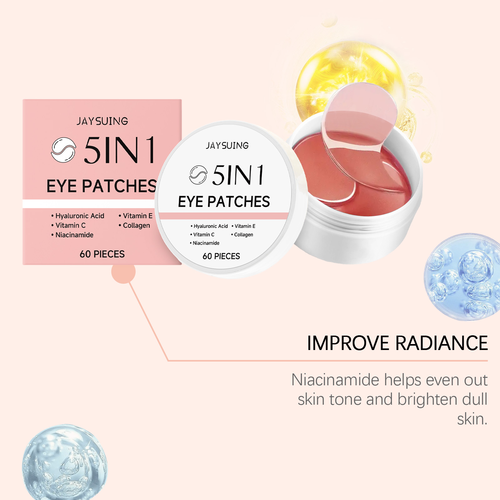 JAYSUING 5-in-1 Under Eye Patc - đánh giá và giá Collagen Under Eye Patches