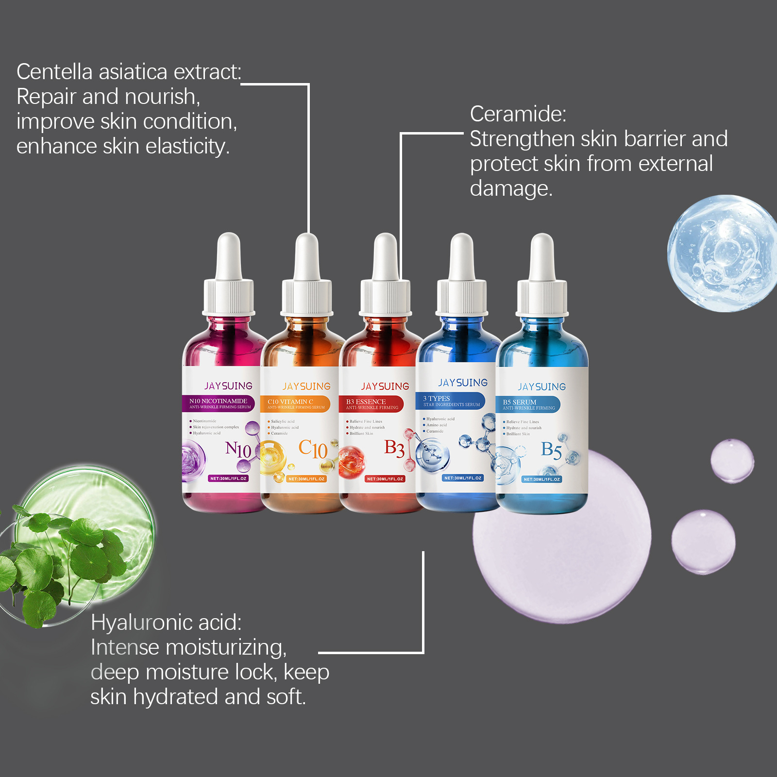 Face Serum Skin Care Sets 5PCS - đánh giá và giá Niacinamide Pore Shrinking Essence