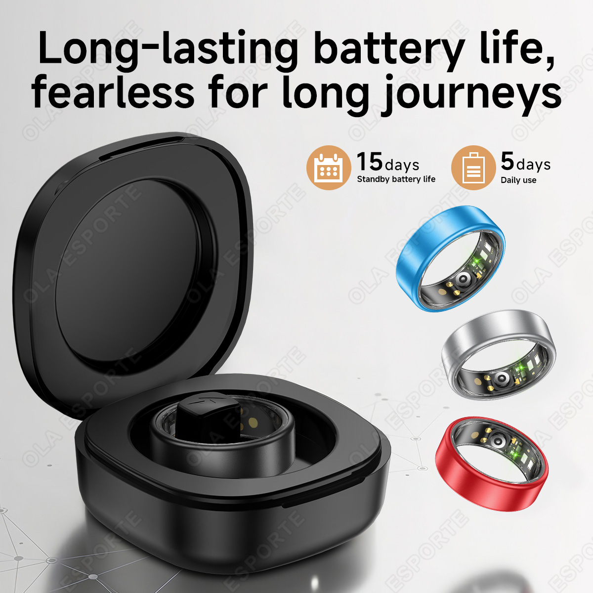 New Smart Ring with Case Heart - đánh giá và giá Health Monitors