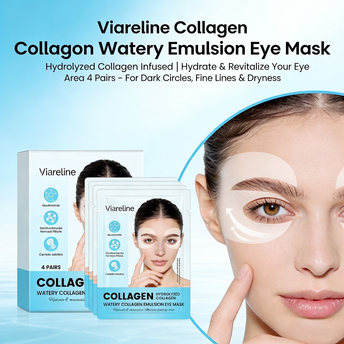 Collagen Eye Patches Reduce Fi - đánh giá và giá Collagen Under Eye Patches