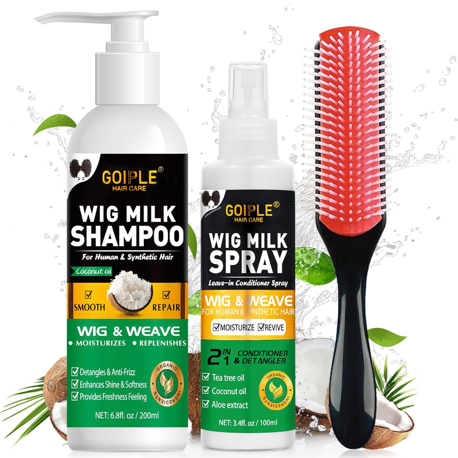 GOIPLE 3 in 1 Wig Care Kit wit - đánh giá và giá Hair Care