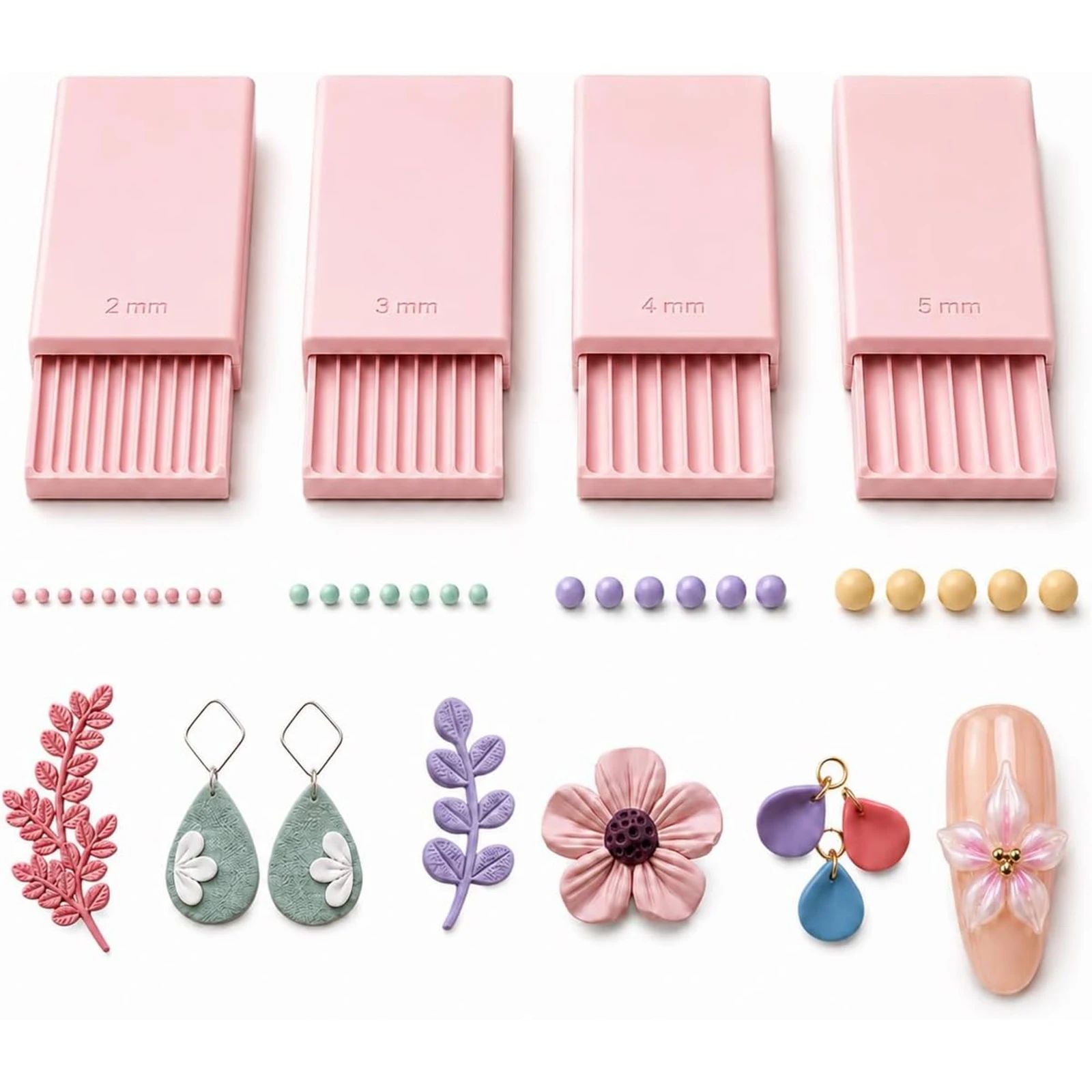 4PCS 3D Print Clay Gel Ball Ma - đánh giá và giá Nail Art