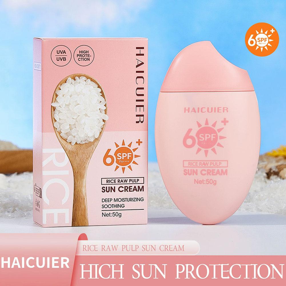 SPF50+ Sunscreen Rice Raw Pulp - đánh giá và giá Spf 50 Waterproof Sunscreen