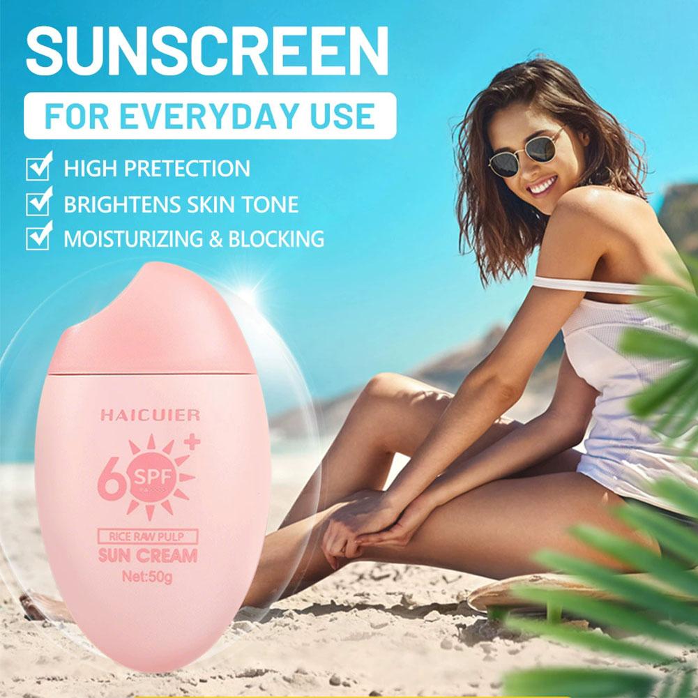SPF50+ Sunscreen Rice Raw Pulp - đánh giá và giá Spf 50 Waterproof Sunscreen