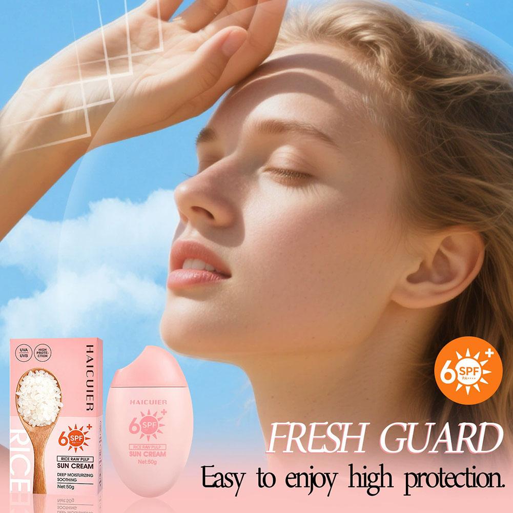 SPF50+ Sunscreen Rice Raw Pulp - đánh giá và giá Spf 50 Waterproof Sunscreen