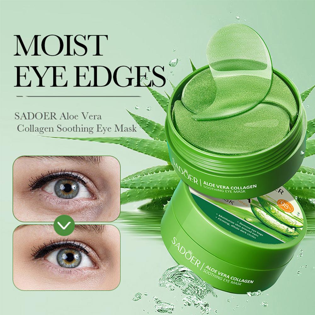 60pcs Aloe Vera Collagen Under - đánh giá và giá Collagen Under Eye Patches