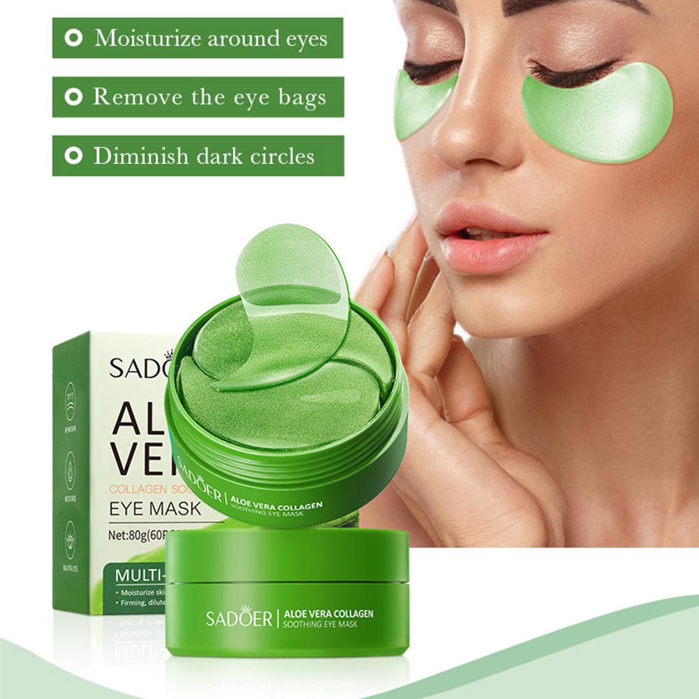 60pcs Aloe Vera Collagen Under - đánh giá và giá Collagen Under Eye Patches