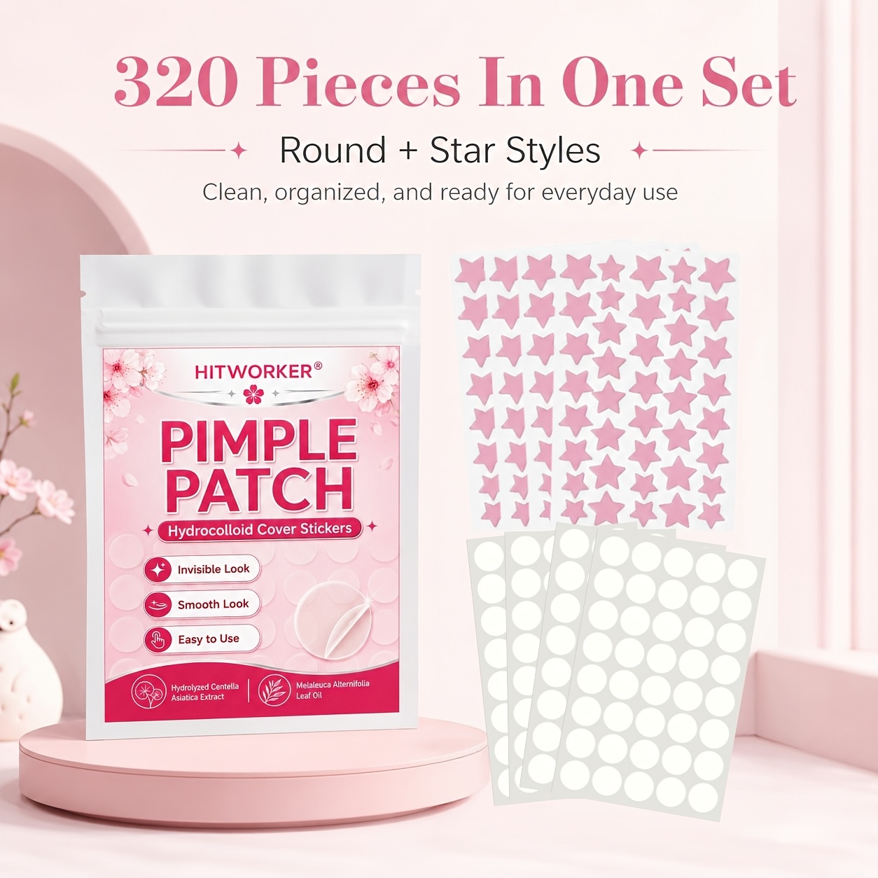320PCS Invisible Hydrocolloid  - đánh giá và giá Hydrocolloid Pimple Patch