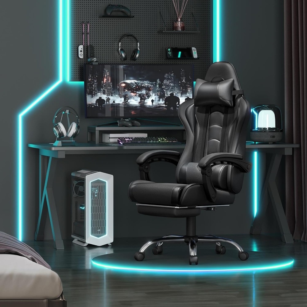 Comfortable PU Leather Gaming  - đánh giá và giá Massage