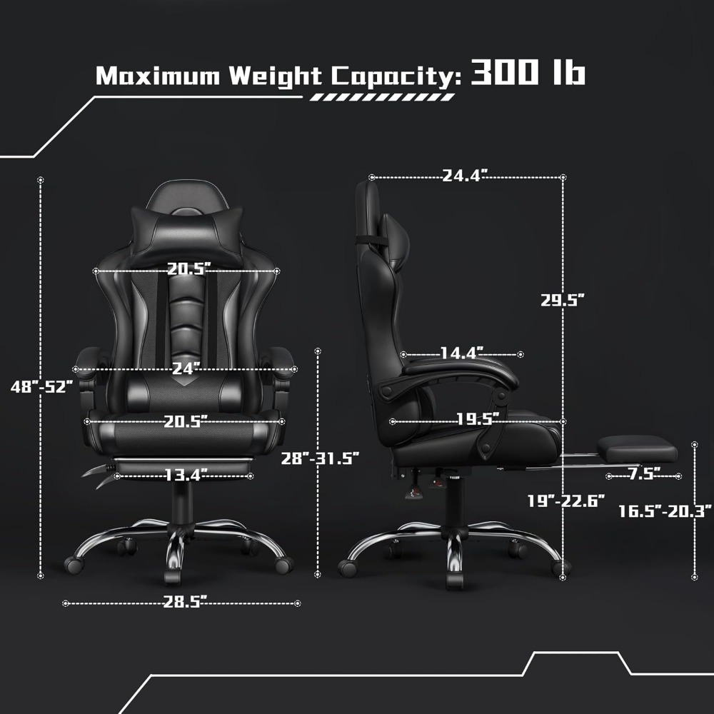Comfortable PU Leather Gaming  - đánh giá và giá Massage