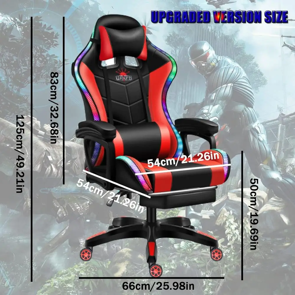 Ergonomic High-Back Gaming Cha - đánh giá và giá Massage