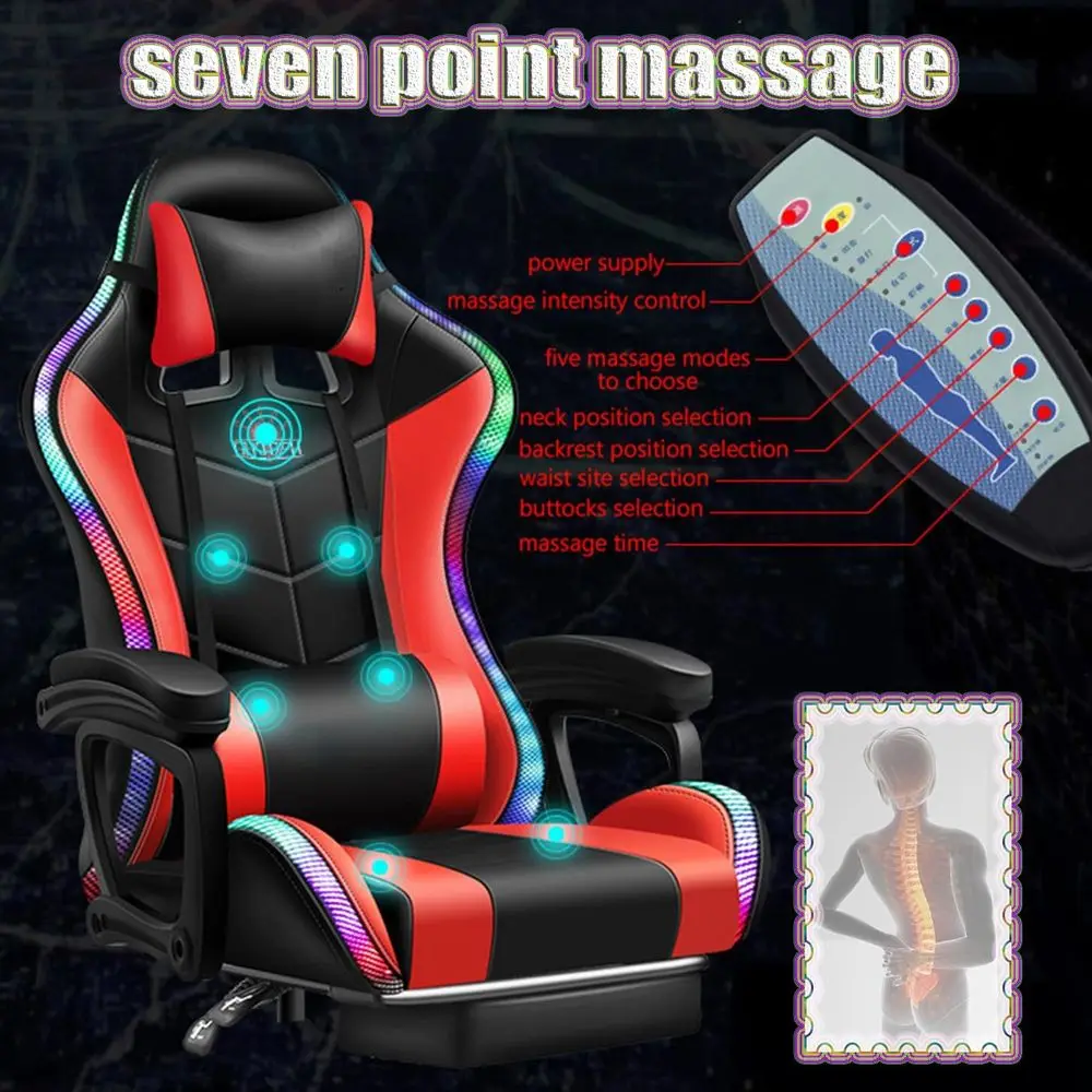 Ergonomic High-Back Gaming Cha - đánh giá và giá Massage
