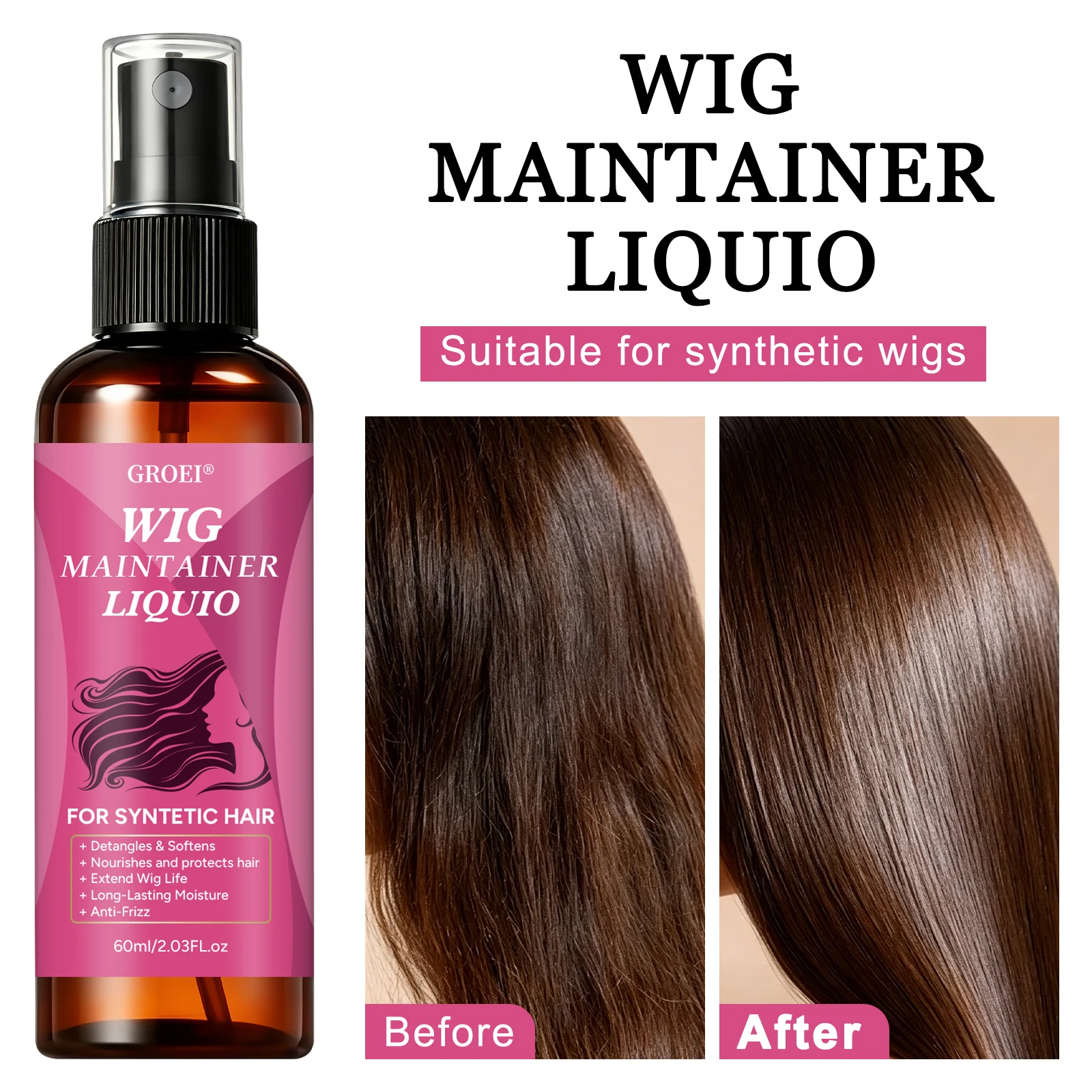 GROEI Anti‑Frizz Wig Maintaine - đánh giá và giá Hair Care