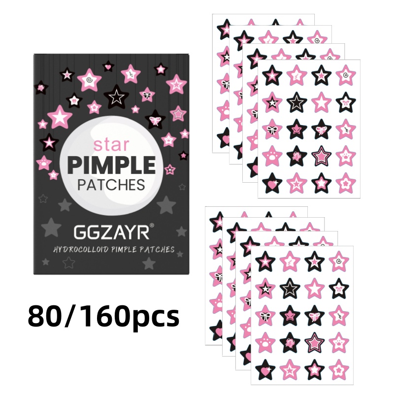 80/160pcs Star Acne Patch Set  - đánh giá và giá Skincare
