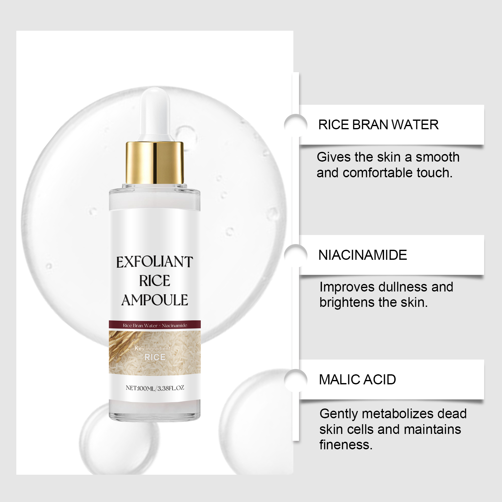 Rice Exfoliating Ampoule Facia - đánh giá và giá Niacinamide Pore Shrinking Essence