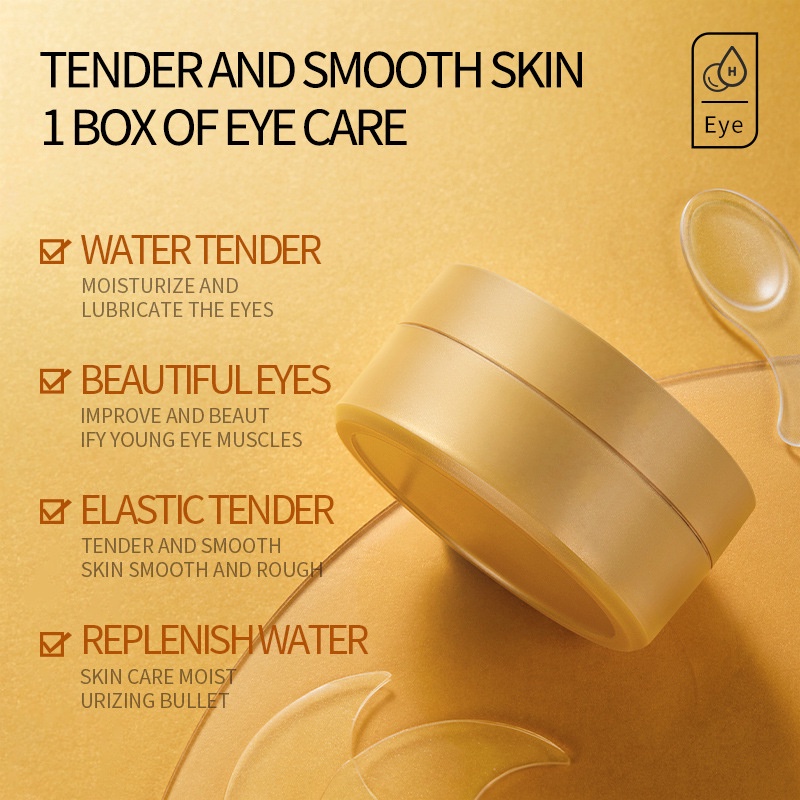 60pcs Golden Collagen Avocado  - đánh giá và giá Collagen Under Eye Patches