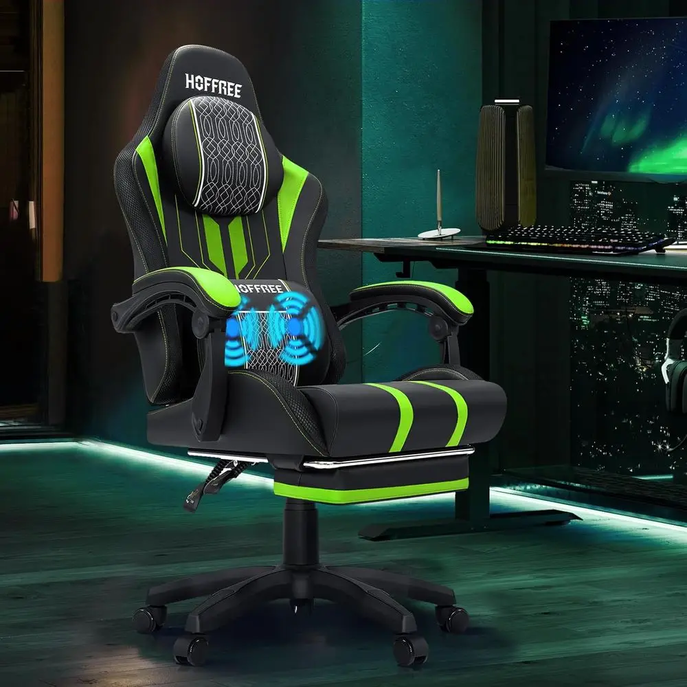 Ergonomic Massage Gaming Chair - đánh giá và giá Massage