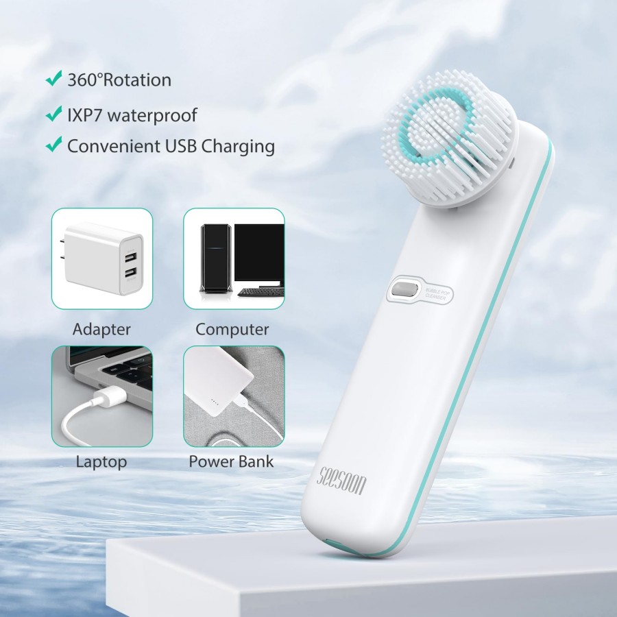 Facial Cleansing Brush,  Face  - đánh giá và giá Silicone Face Scrubber Electric