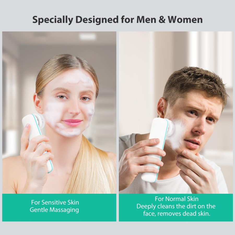 Facial Cleansing Brush,  Face  - đánh giá và giá Silicone Face Scrubber Electric
