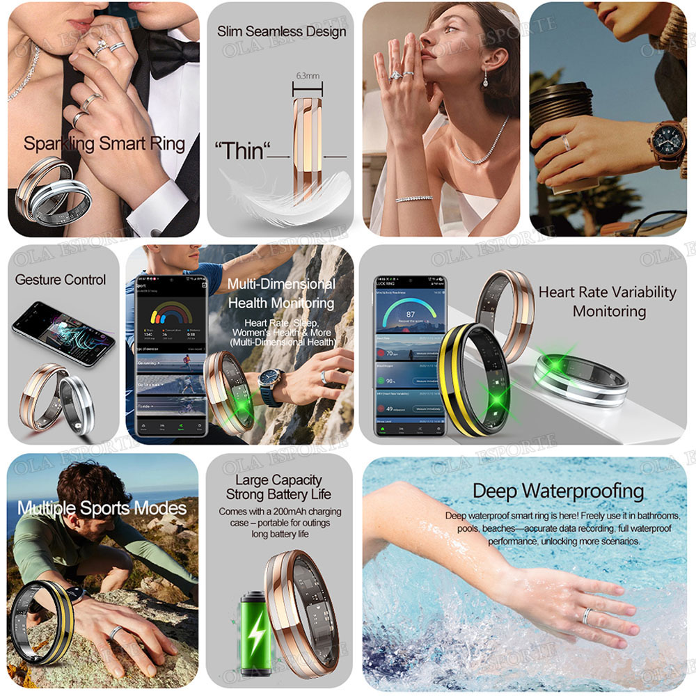 New 6.3mm Thin Smart Ring Heal - đánh giá và giá Health Monitors