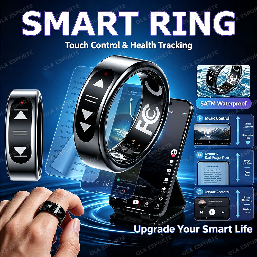 New Touch Control Smart Ring E - đánh giá và giá Health Monitors