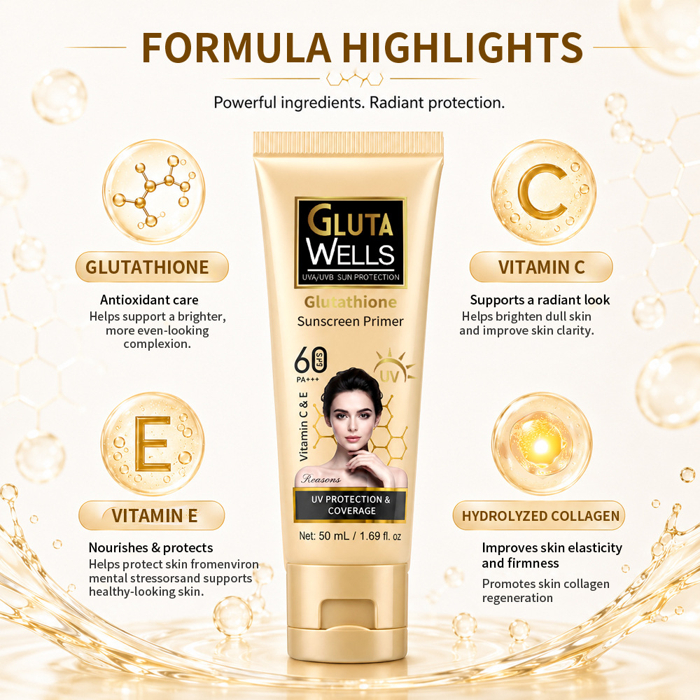 Whitening Sunscreen Face Care  - đánh giá và giá Spf 50 Waterproof Sunscreen