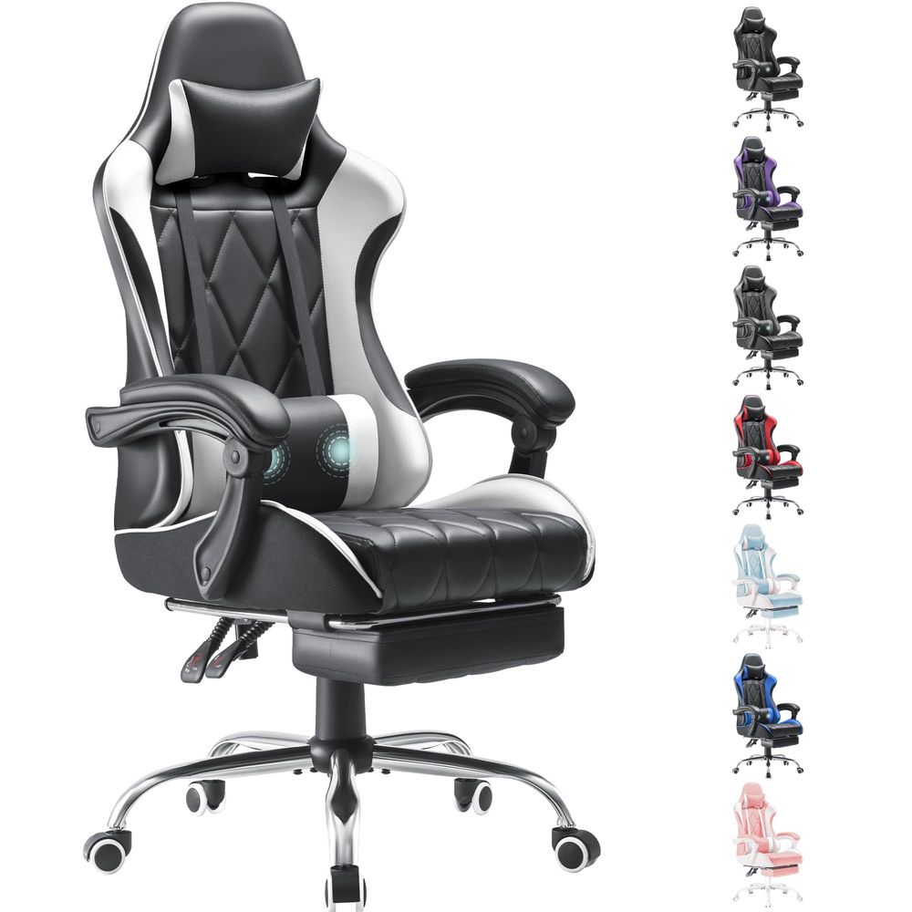 Gaming Chair, Computer Chair w - đánh giá và giá Massage