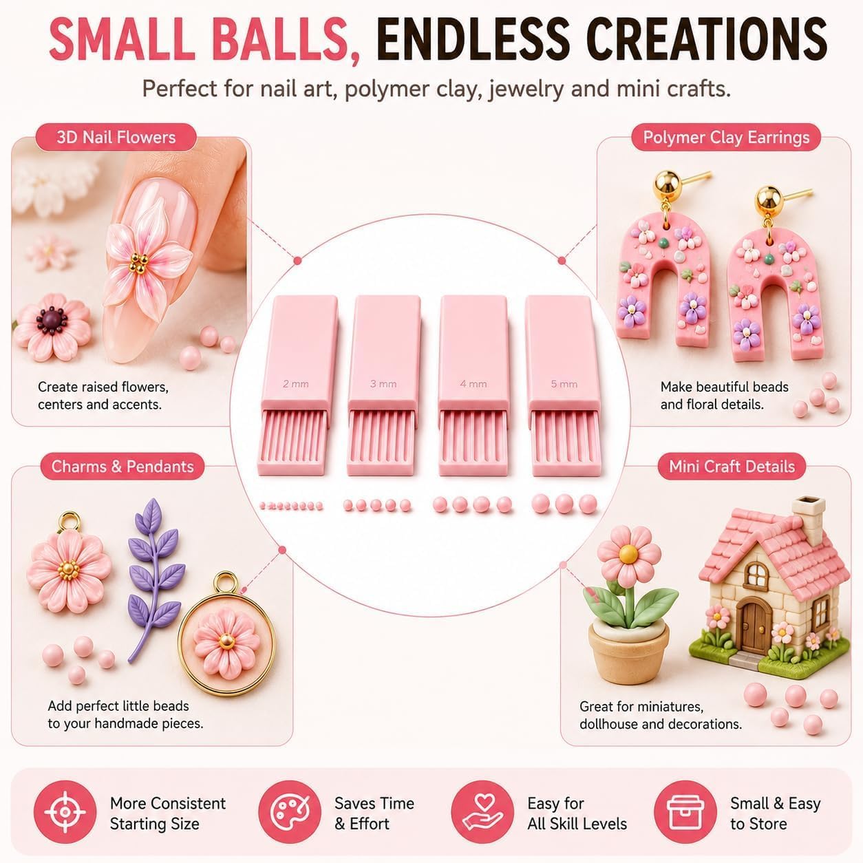 4PCS 3D Print Clay Gel Ball Ma - đánh giá và giá Nail Art