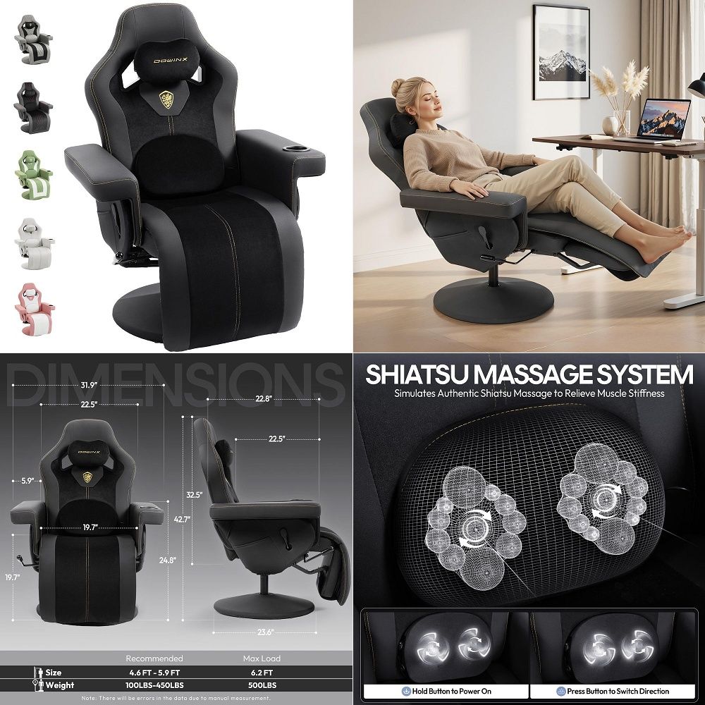 M6 Gaming Chair with Climate C - đánh giá và giá Massage