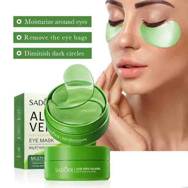 60pcs Aloe Vera Collagen Eye M - đánh giá và giá Collagen Under Eye Patches