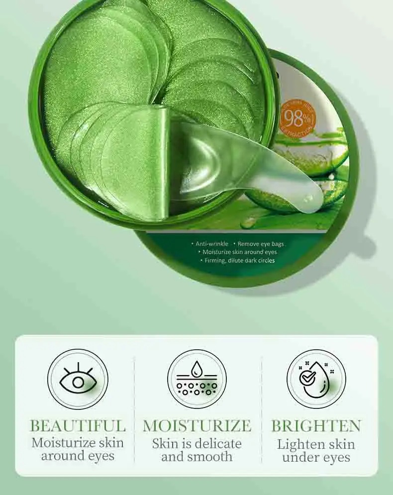 60pcs Aloe Vera Collagen Eye M - đánh giá và giá Collagen Under Eye Patches