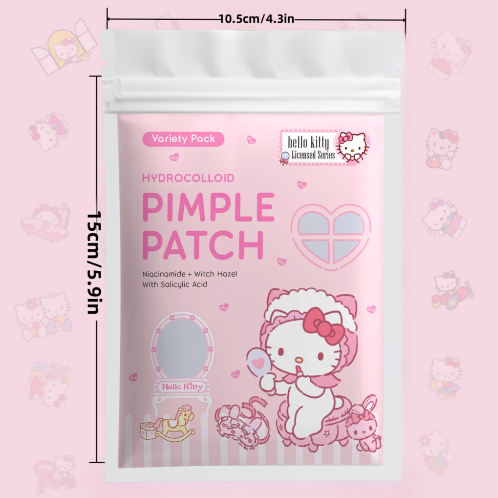 24/72pcs Hello Kitty Hydrocoll - đánh giá và giá Hydrocolloid Pimple Patch