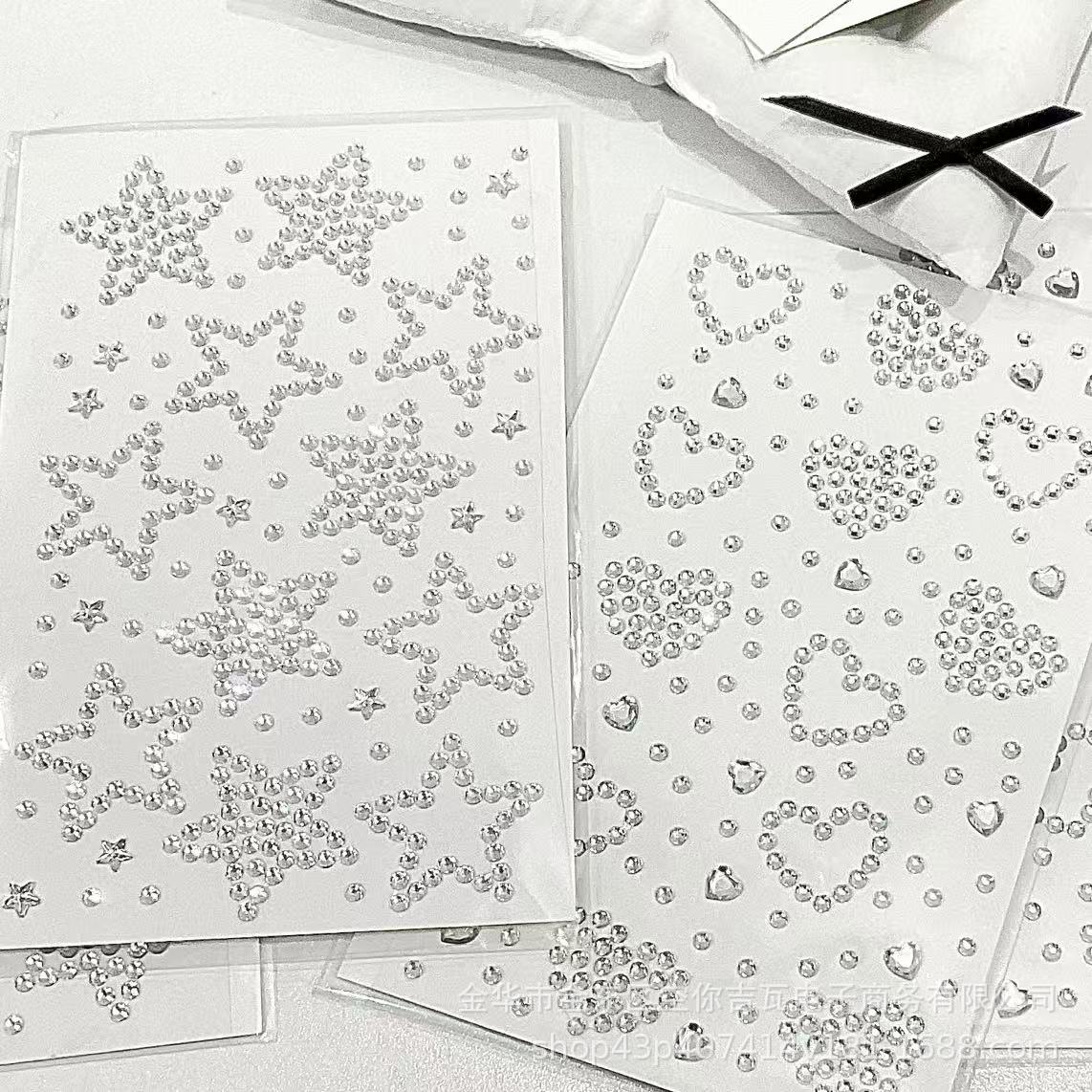 Silver Star Heart Rhinestone S - đánh giá và giá Nail Art