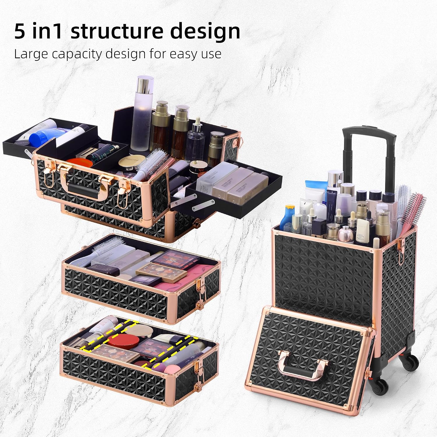 Rolling Makeup Case Makeup Tra - đánh giá và giá Makeup