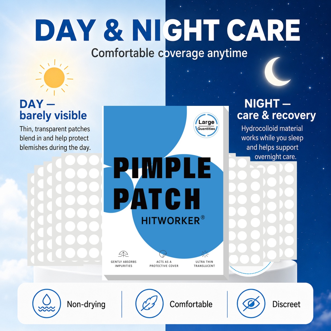 800Pcs Hydrocolloid Acne Pimpl - đánh giá và giá Hydrocolloid Pimple Patch