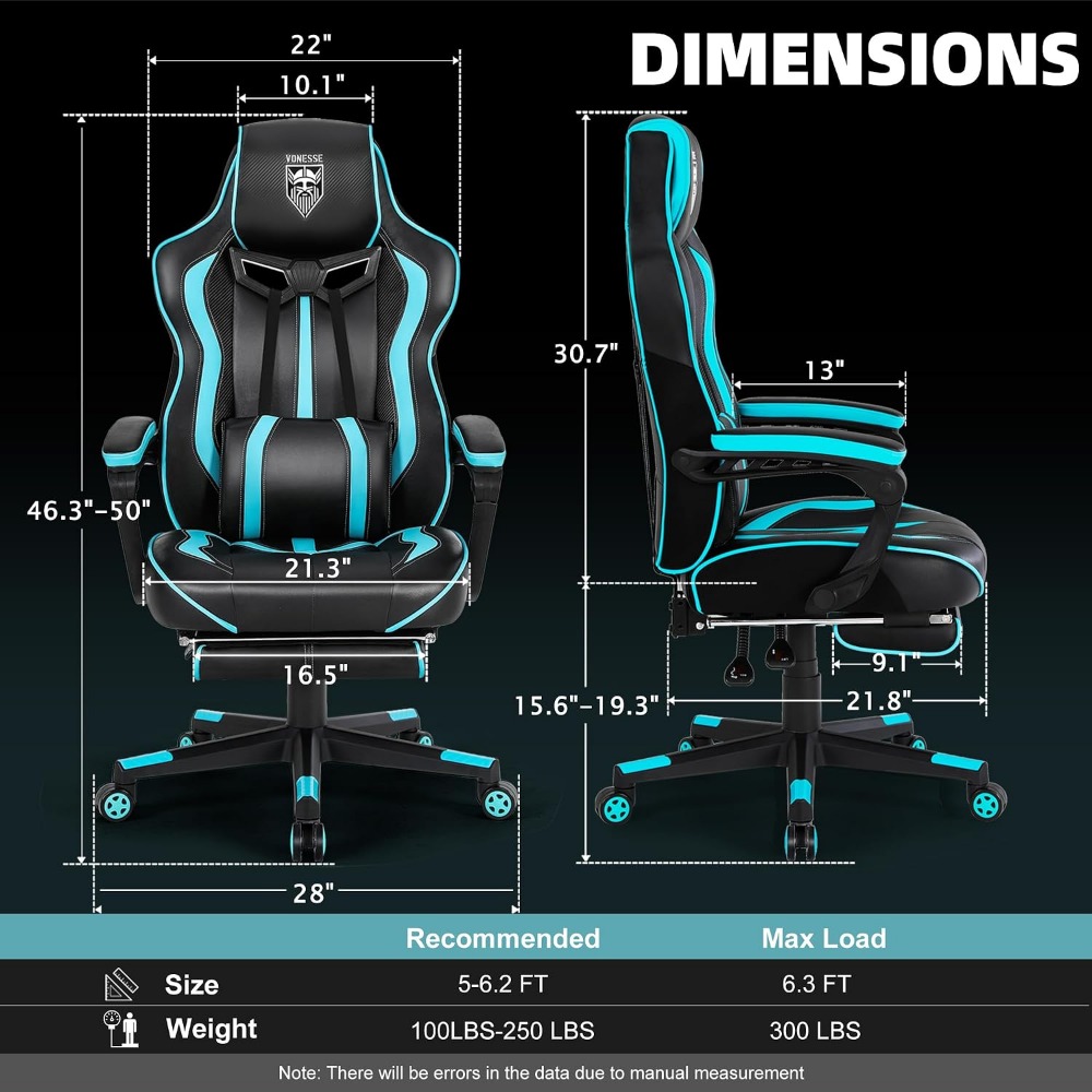 Ergonomic Gaming Chairs with F - đánh giá và giá Massage