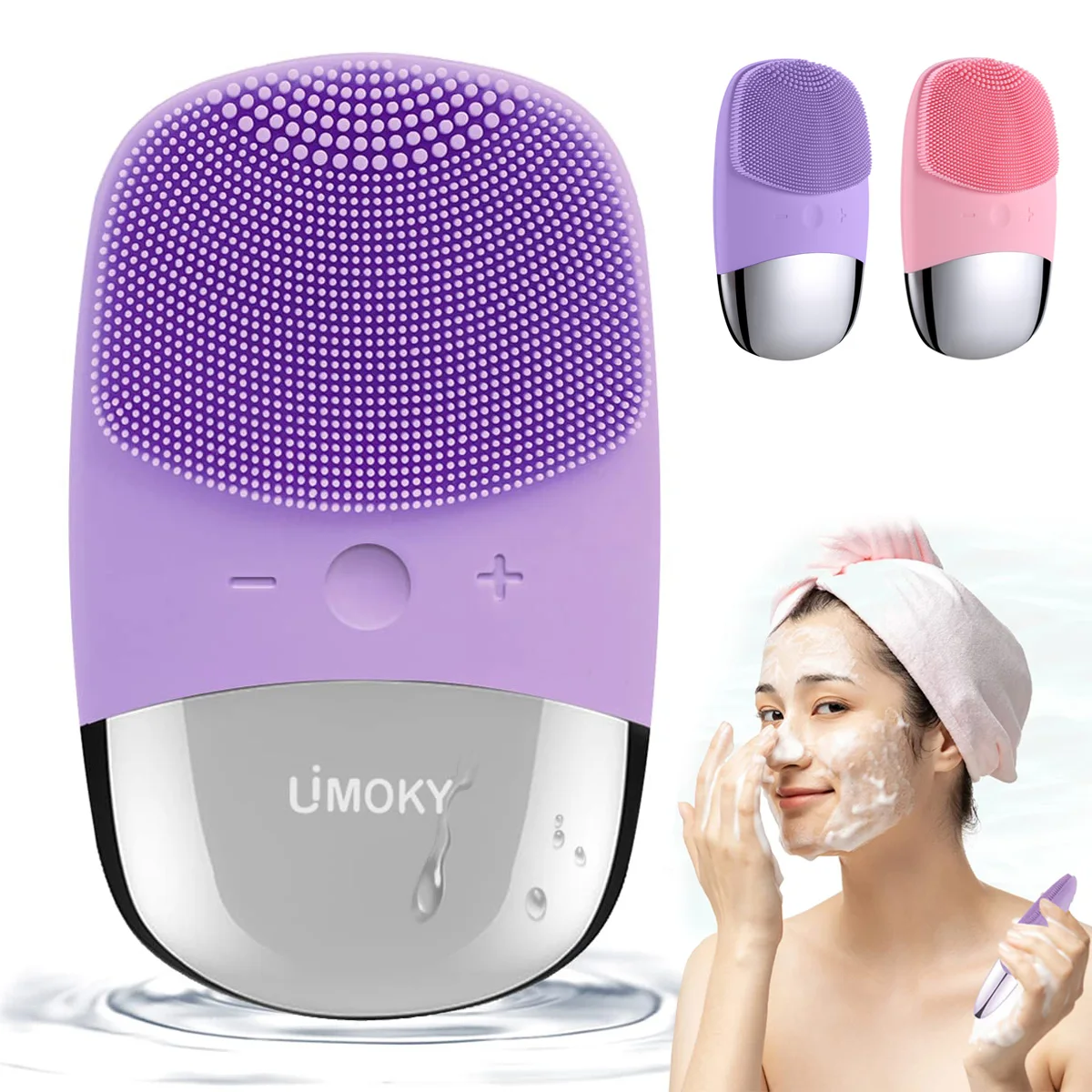 Facial Electric Silicone Clean - đánh giá và giá Silicone Face Scrubber Electric