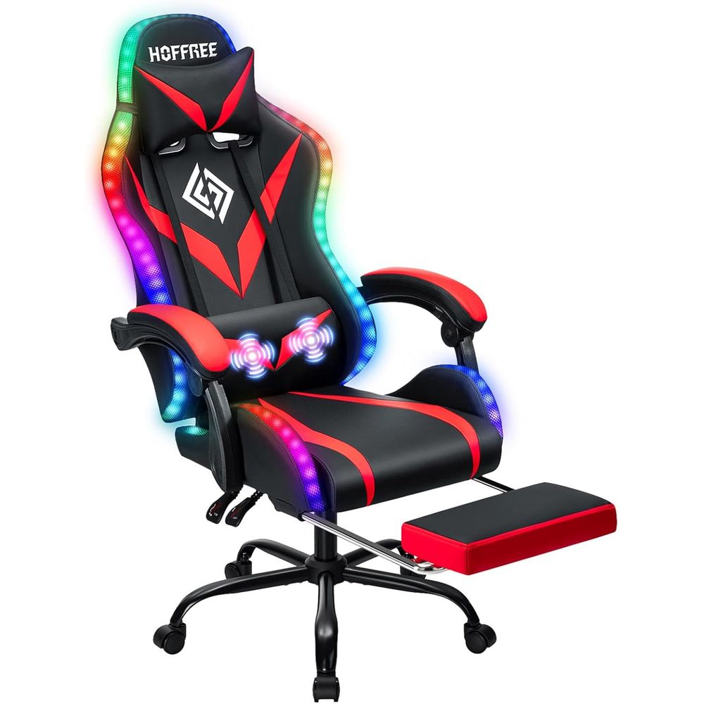Ergonomic High-Back Gaming Cha - đánh giá và giá Massage