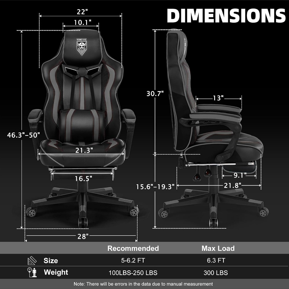 Ergonomic Reclining Gaming Cha - đánh giá và giá Massage