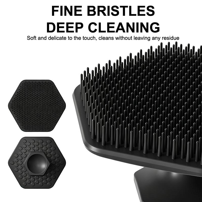 Facial Cleaning Brush Scrubber - đánh giá và giá Silicone Face Scrubber Electric