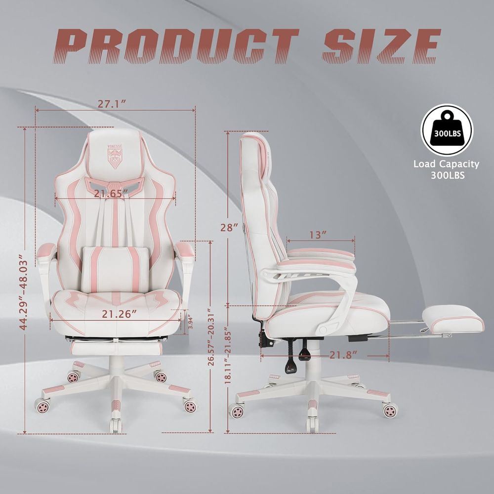 Ergonomic High-Back Gaming Cha - đánh giá và giá Massage