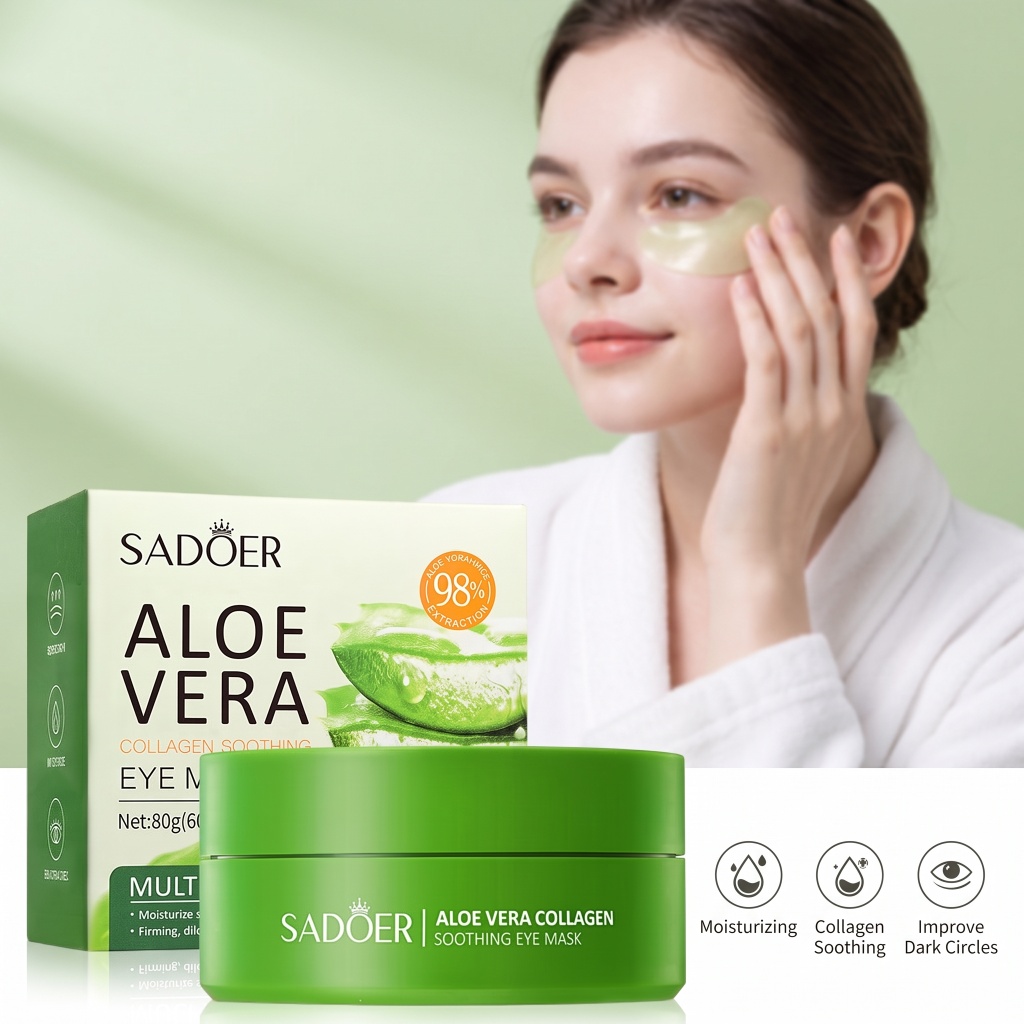 60pcs Aloe Vera Collagen Eye M - đánh giá và giá Collagen Under Eye Patches