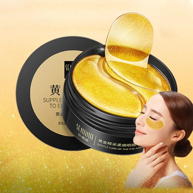 60pcs Golden Moisturizing Eye  - đánh giá và giá Collagen Under Eye Patches